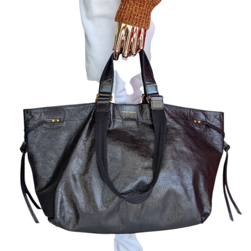 Isabel Marant Wardy crinkled-finish tote bag - Picture 4 of 15